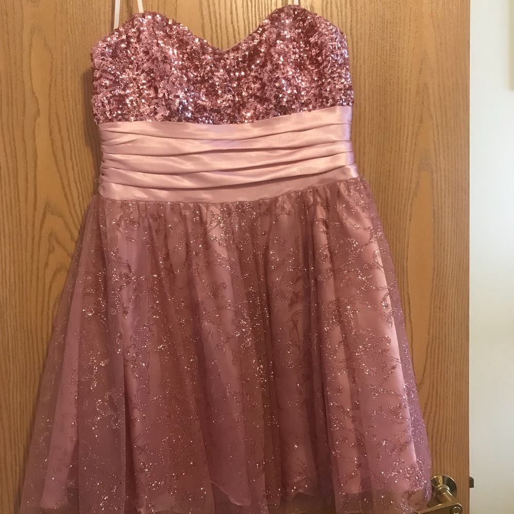 Pink deb dress